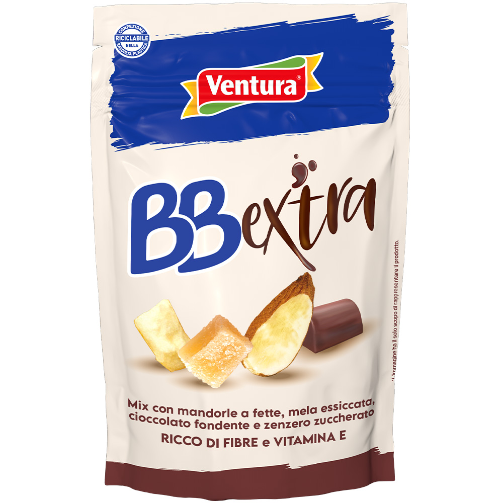 Mix BBExtra con Mandorle, Mela, Cioccolato Fondente e Zenzero