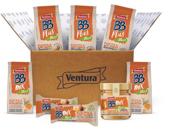 bb box difesa ventura frutta secca sistema immunitario assortimento scatola marrone