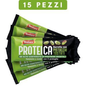 barrette proteica pistacchi ventura confezione multipla 15 pezzi